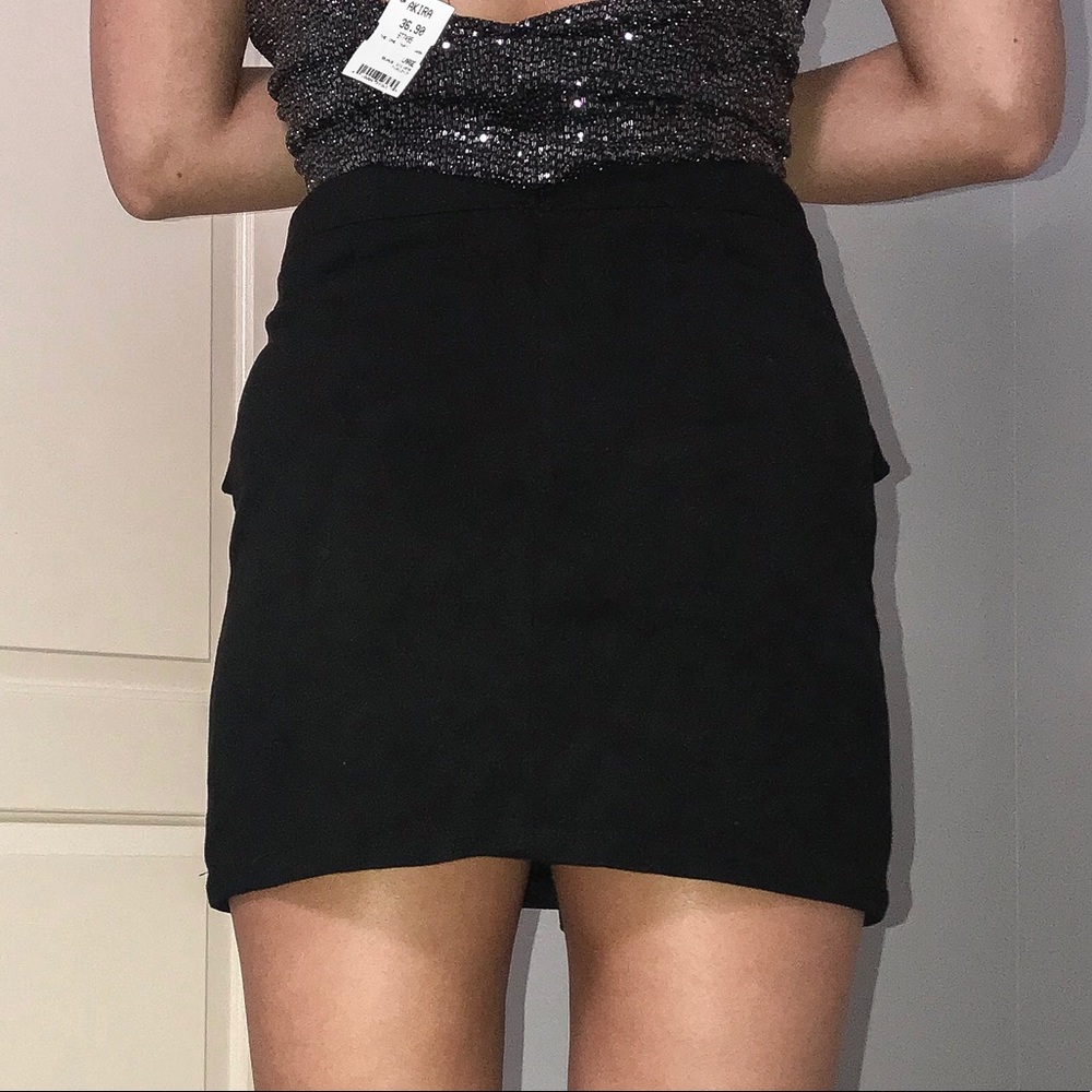 Tobi Suede Lace Up Mini Skirt - Picture 2 of 6